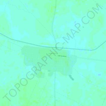 Mapa topográfico Jarkovac, altitud, relieve