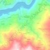 Mapa topográfico Corvo, altitud, relieve