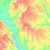 Mapa topográfico Casais do Arrocho, altitud, relieve