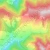 Mapa topográfico Baghi, altitud, relieve