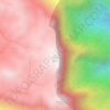Mapa topográfico Manna Malai, altitud, relieve