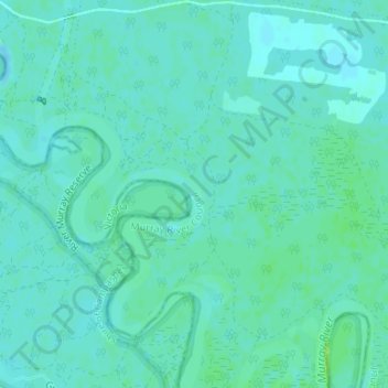 Mapa topográfico Williams Bend, altitud, relieve