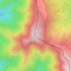 Mapa topográfico Коман, altitud, relieve