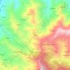 Mapa topográfico Kufri, altitud, relieve