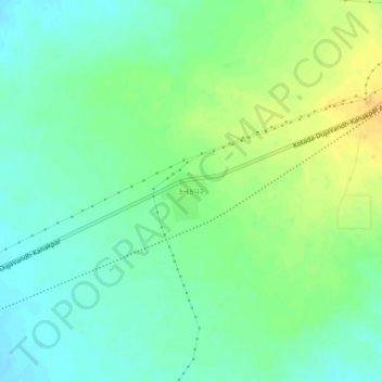 Mapa topográfico Kanakpar, altitud, relieve