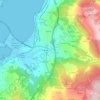 Mapa topográfico O Cádavo, altitud, relieve