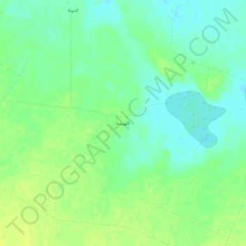 Mapa topográfico Al Luwaybidah, altitud, relieve