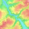 Mapa topográfico La Roche Etroite, altitud, relieve