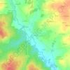 Mapa topográfico Les Écotais, altitud, relieve