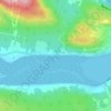 Mapa topográfico Gaspé-Ouest, altitud, relieve