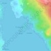 Mapa topográfico Seka, altitud, relieve