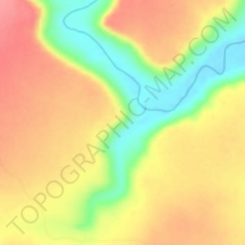 Mapa topográfico Golole, altitud, relieve
