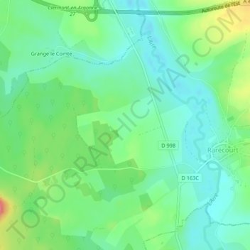 Mapa topográfico Villa, altitud, relieve