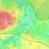 Mapa topográfico Koleczkowo, altitud, relieve
