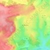 Mapa topográfico Rufosses, altitud, relieve