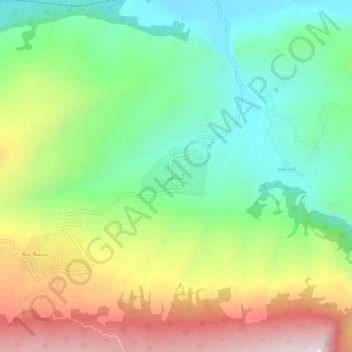 Mapa topográfico Kiasar, altitud, relieve