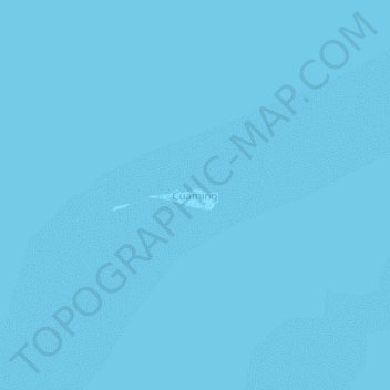 Mapa topográfico Cuaming, altitud, relieve