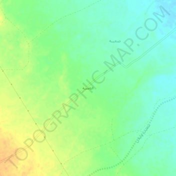 Mapa topográfico الناصرية, altitud, relieve