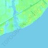Mapa topográfico Gulfside, altitud, relieve