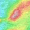 Mapa topográfico Dandlberg, altitud, relieve