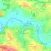 Mapa topográfico La Guesdonnière, altitud, relieve