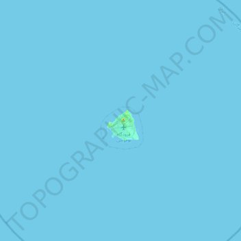 Mapa topográfico ابوموسی, altitud, relieve