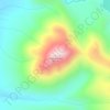 Mapa topográfico Antsiferova, altitud, relieve