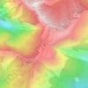 Mapa topográfico Kuri, altitud, relieve