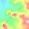 Mapa topográfico El Guanaco, altitud, relieve