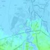 Mapa topográfico شهرک گلسار, altitud, relieve