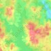 Mapa topográfico Yeux, altitud, relieve