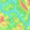 Mapa topográfico Lever, altitud, relieve