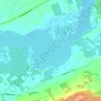 Mapa topográfico Napanee River, altitud, relieve