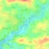 Mapa topográfico Le Polécio, altitud, relieve