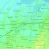 Mapa topográfico Tirto, altitud, relieve