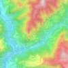 Mapa topográfico Pregaroldi, altitud, relieve