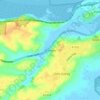 Mapa topográfico Ramsey, altitud, relieve