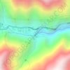 Mapa topográfico Manto de La Novia, altitud, relieve