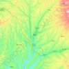 Mapa topográfico Xixian, altitud, relieve