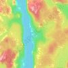Mapa topográfico Namdalen, altitud, relieve