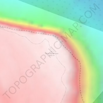 Mapa topográfico Cerro Marahuaca, altitud, relieve