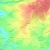 Mapa topográfico Blanchard, altitud, relieve