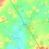 Mapa topográfico Crossgar, altitud, relieve