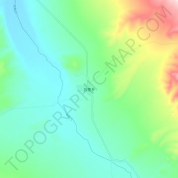 Mapa topográfico Suli, altitud, relieve