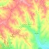 Mapa topográfico Vale da Meda, altitud, relieve