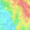 Mapa topográfico Les Fez, altitud, relieve