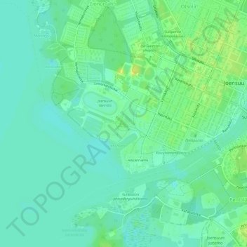 Mapa topográfico Laulurinne, altitud, relieve