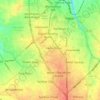 Mapa topográfico Raj nagar, altitud, relieve