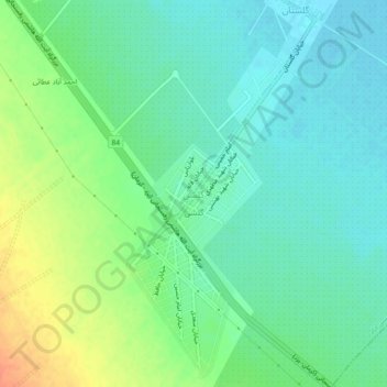 Mapa topográfico گلشن, altitud, relieve