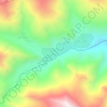 Mapa topográfico Namar, altitud, relieve